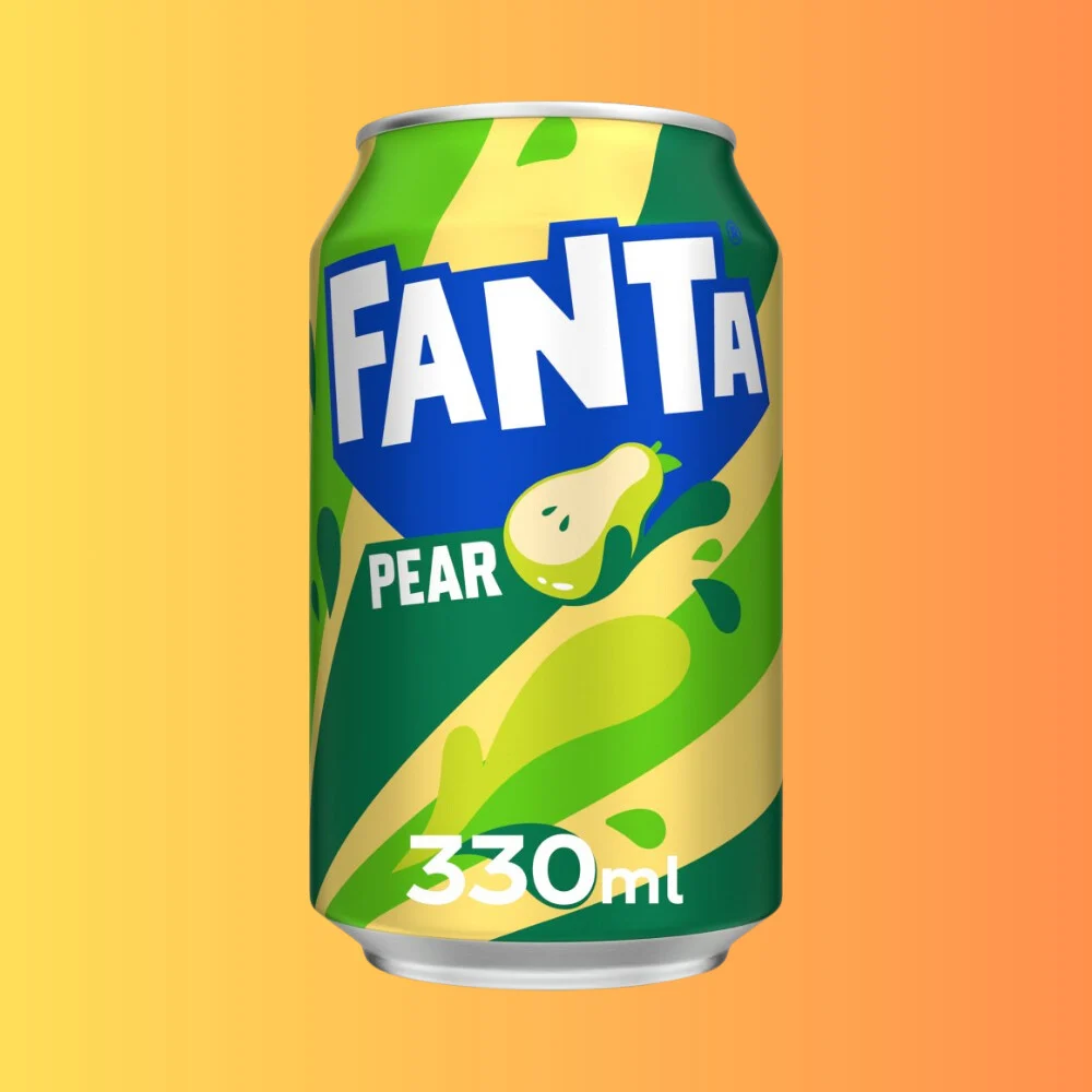 Fanta Pear 330ml UK I Körte Ízű Szénsavas Üdítő