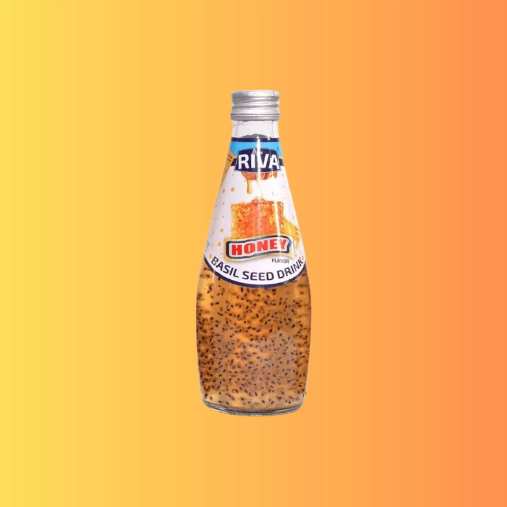 Riva Honey Basil Seed Drink 290ml I Mézes Ital Bazsalikommaggal (Thaiföld)